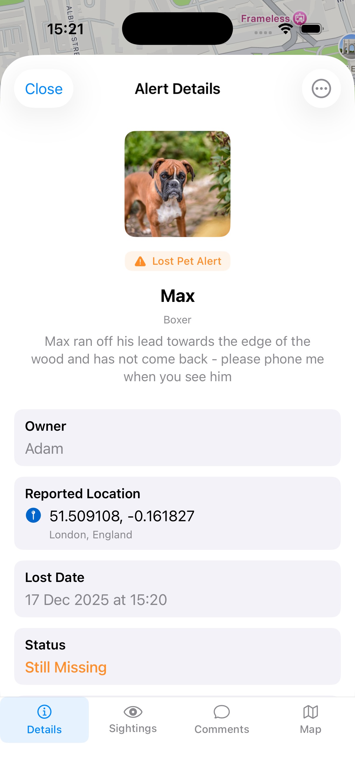 PawWatch - Neighbourhood pet safety network